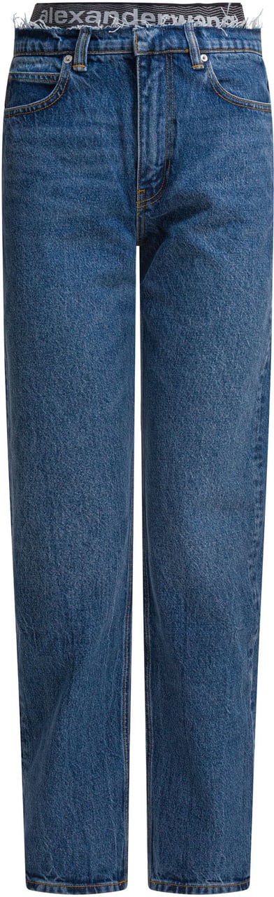 Alexander Wang PRE-STYLED EZ JEAN W/ SPORTY UNDIE Blauw