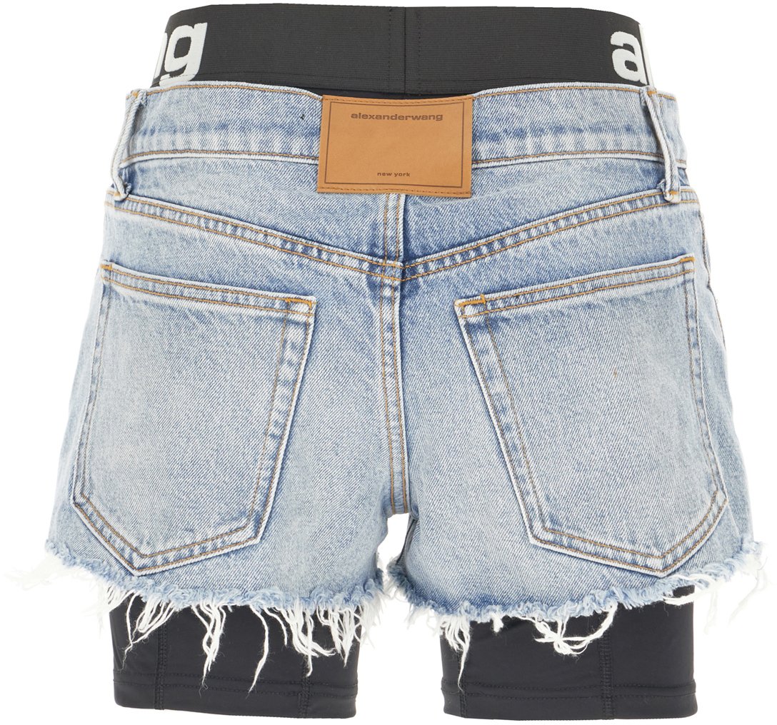 Alexander Wang Denim shorts Blauw