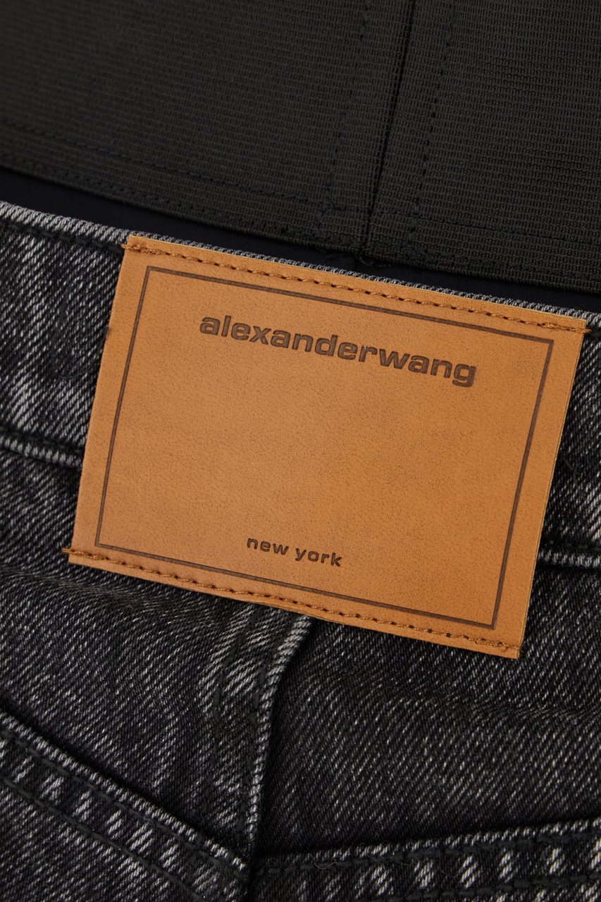 Alexander Wang Black denim shorts Zwart