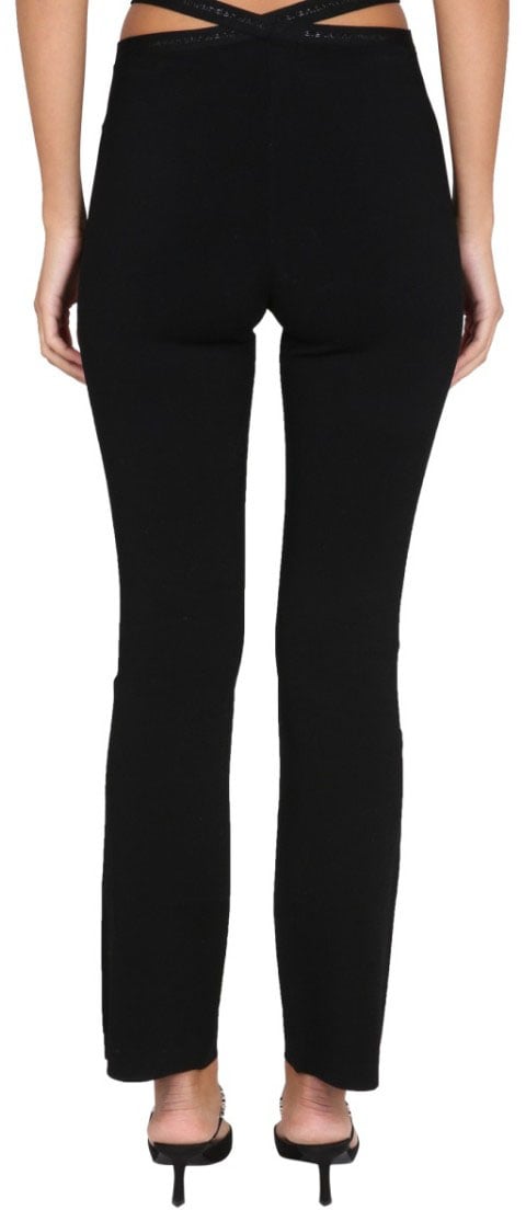 Alexander Wang Cross Leggings With Logo Zwart
