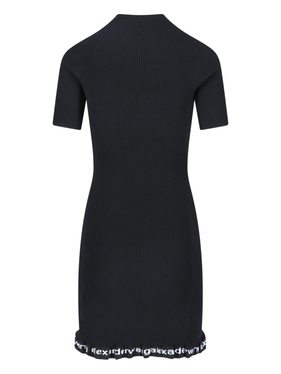 Alexander Wang Logo Midi Dress – Black Neutraal