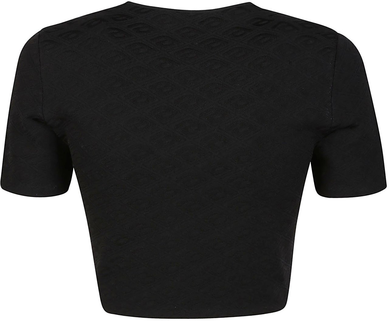 Alexander Wang Skewed Logo T-shirt Black Zwart