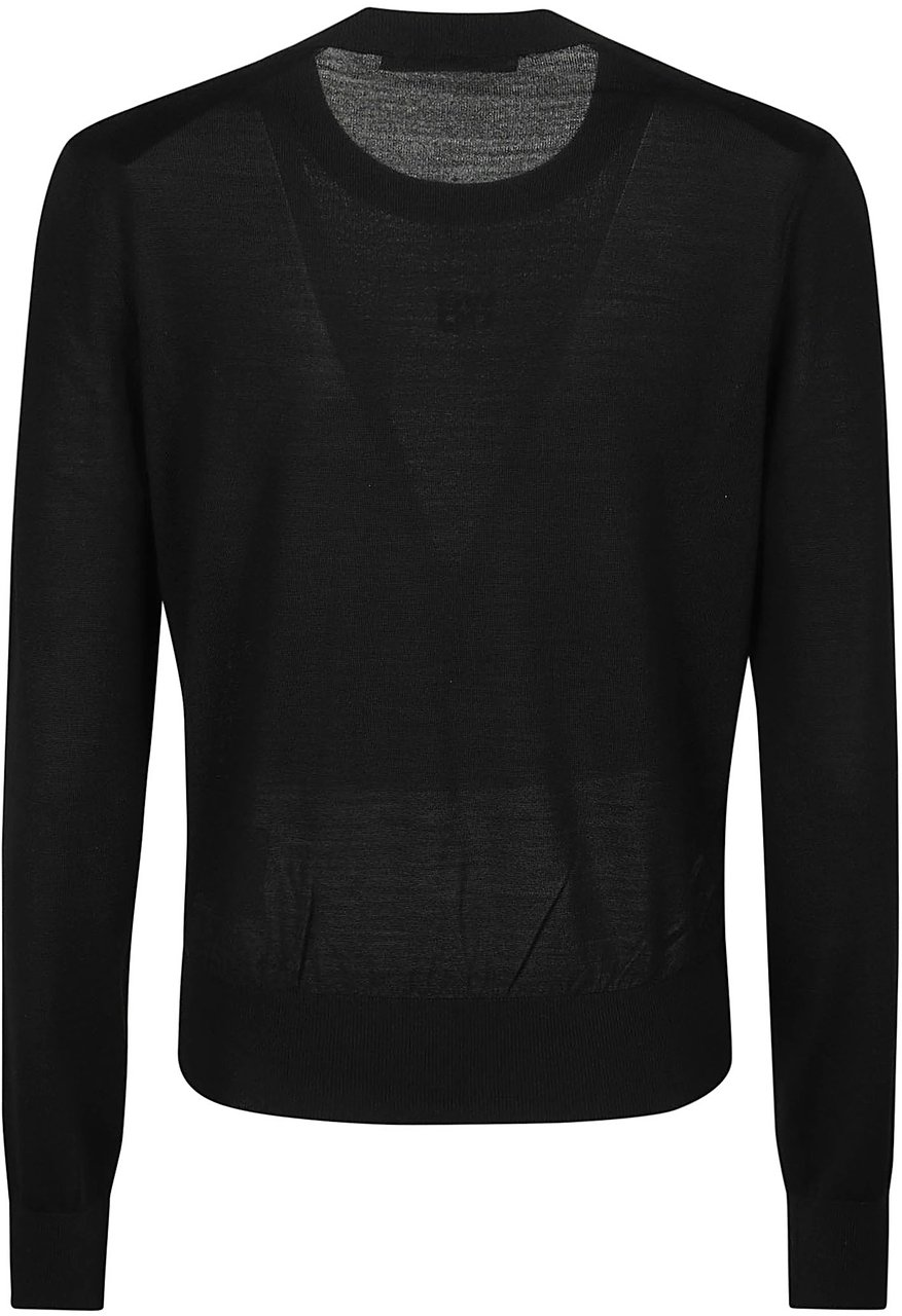 Alexander Wang Embossed Logo Sweater Black Zwart
