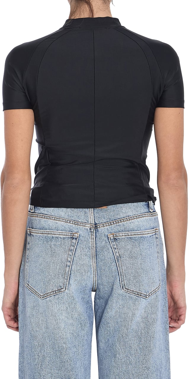 Alexander Wang Rash guard t-shirt with logo Zwart
