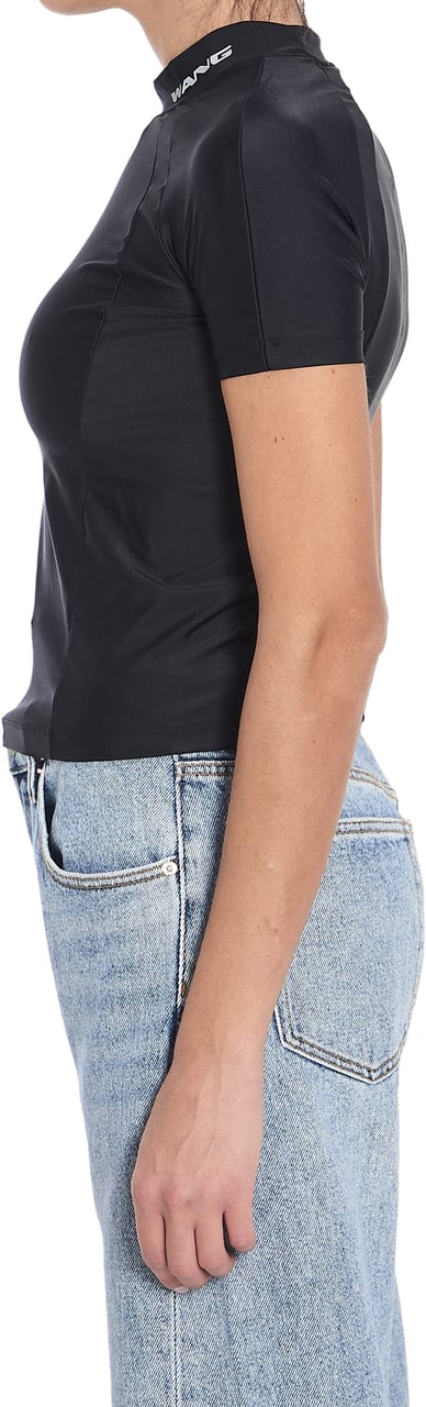 Alexander Wang Rash guard t-shirt with logo Zwart