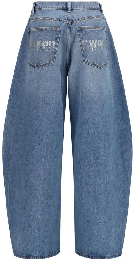 Alexander Wang Blue Cotton Jeans Denim Blauw