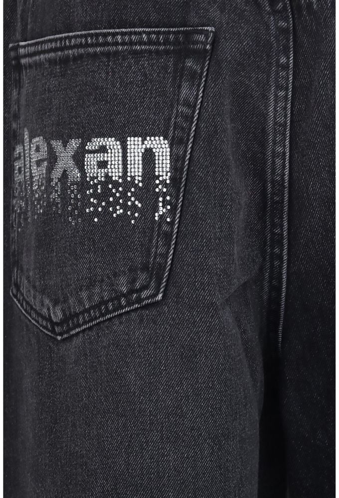 Alexander Wang Black Cotton Jeans Denim Zwart