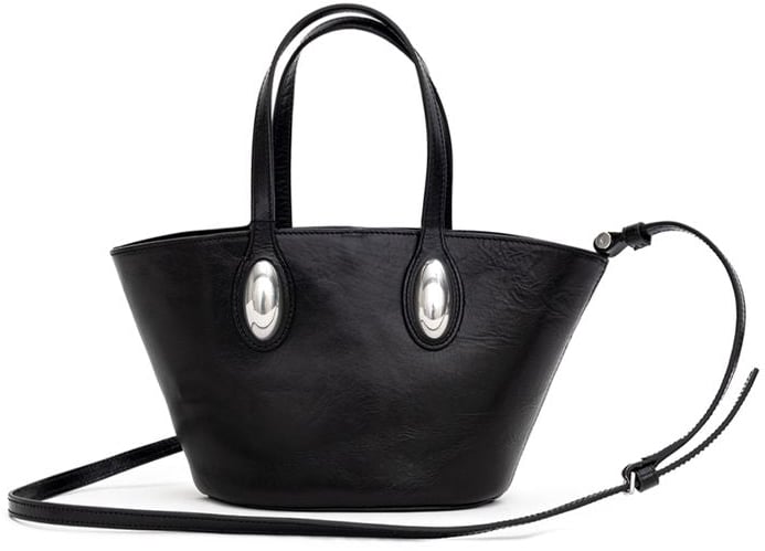 Alexander Wang Black Leather Shoulder Bag Zwart