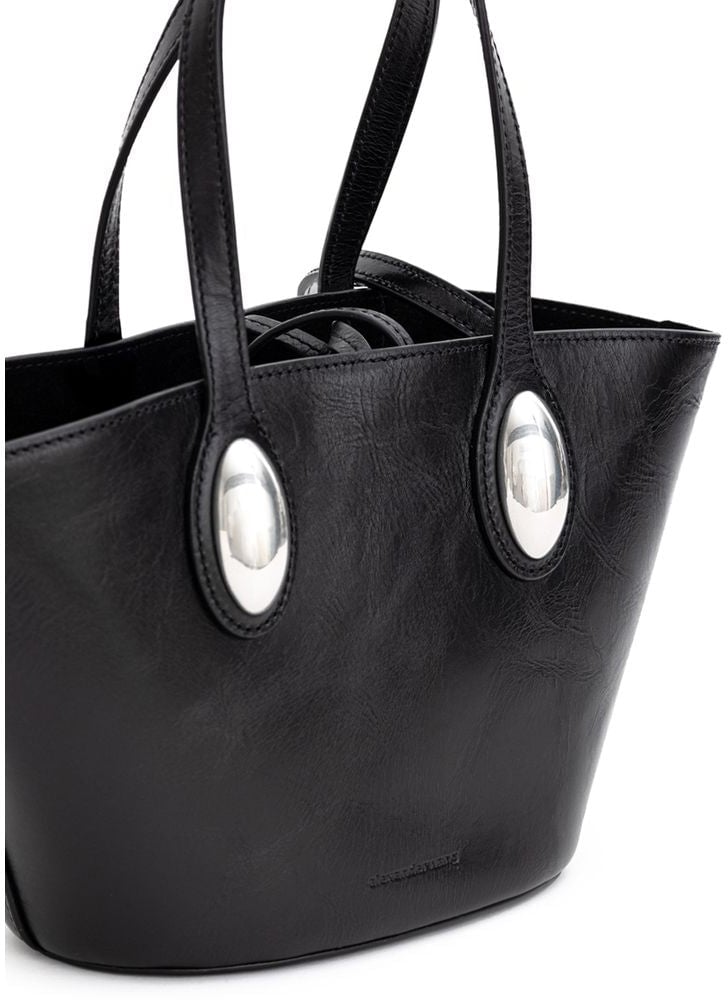 Alexander Wang Black Leather Shoulder Bag Zwart