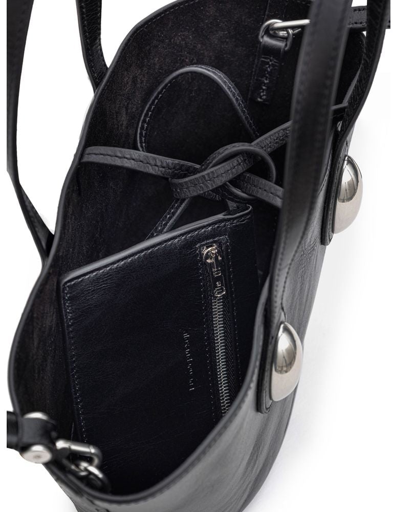 Alexander Wang Black Leather Shoulder Bag Zwart
