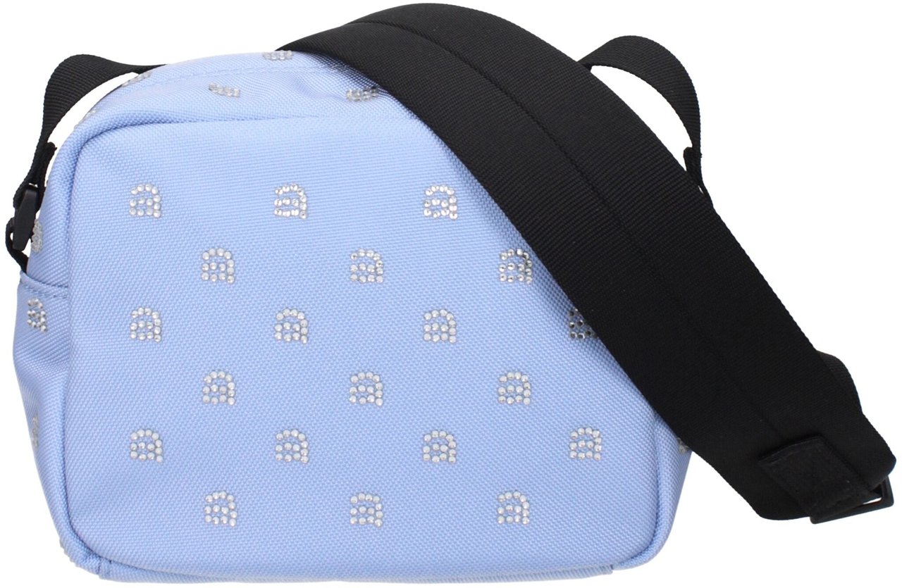 Alexander Wang Light Blue Fabric Crossbody Bag Blauw
