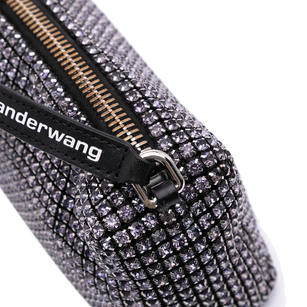 Alexander Wang Mesh Crystal Heiress Pouch Zwart
