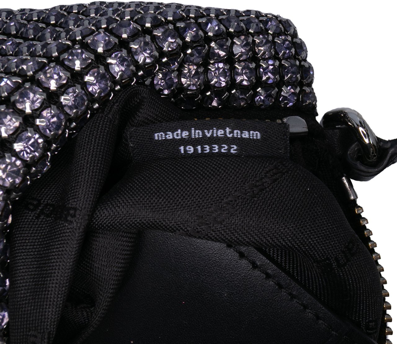 Alexander Wang Mesh Crystal Heiress Pouch Zwart