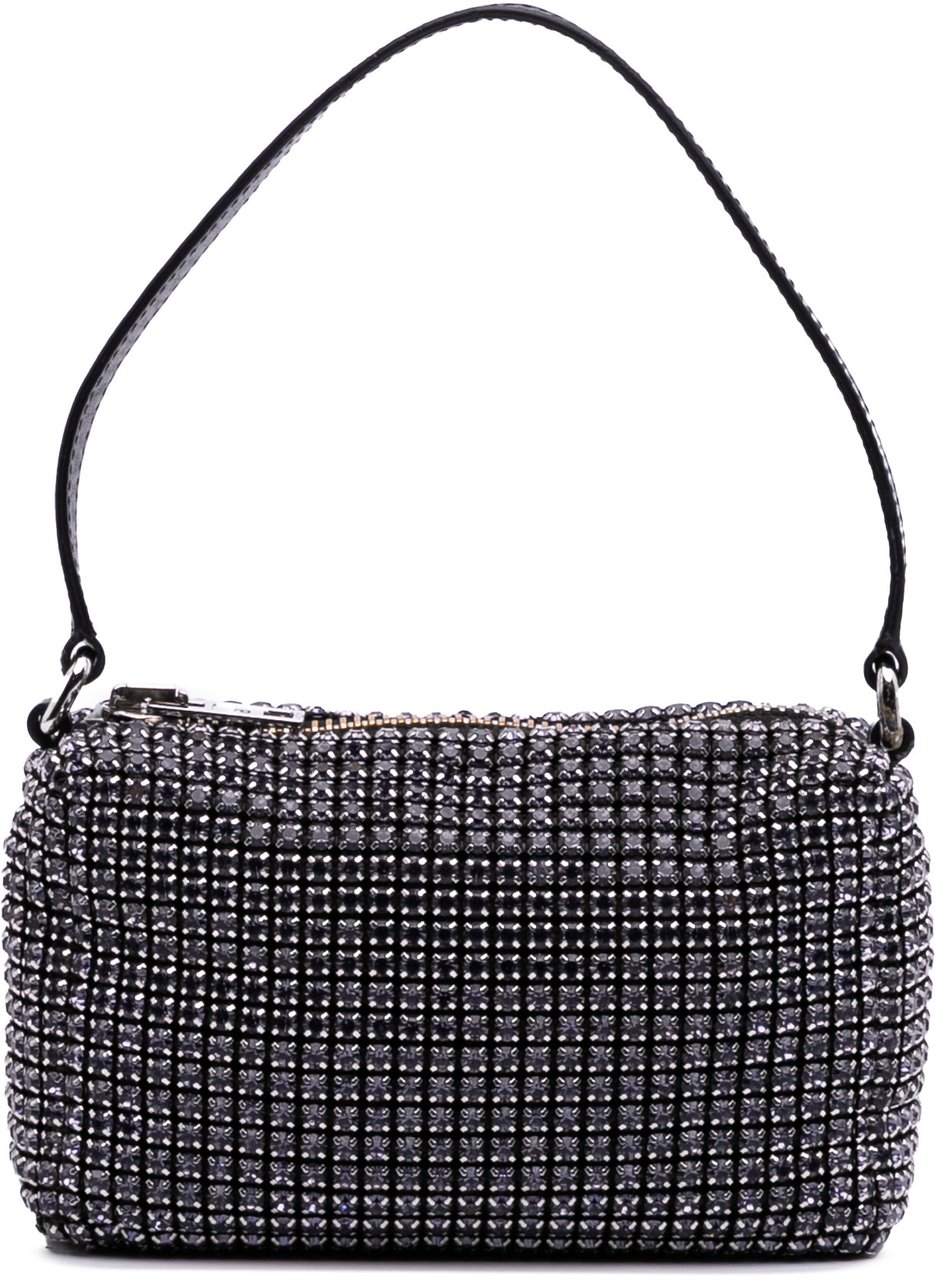 Alexander Wang Mesh Crystal Heiress Pouch Zwart