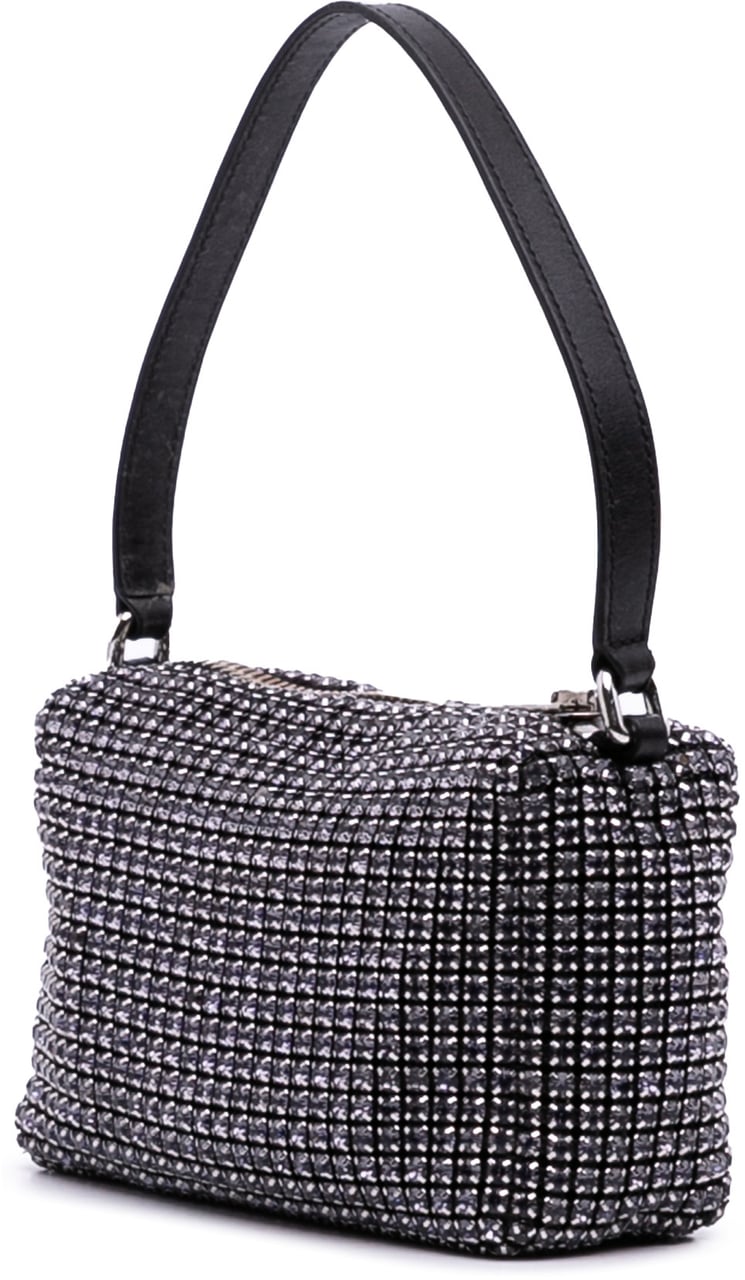 Alexander Wang Mesh Crystal Heiress Pouch Zwart