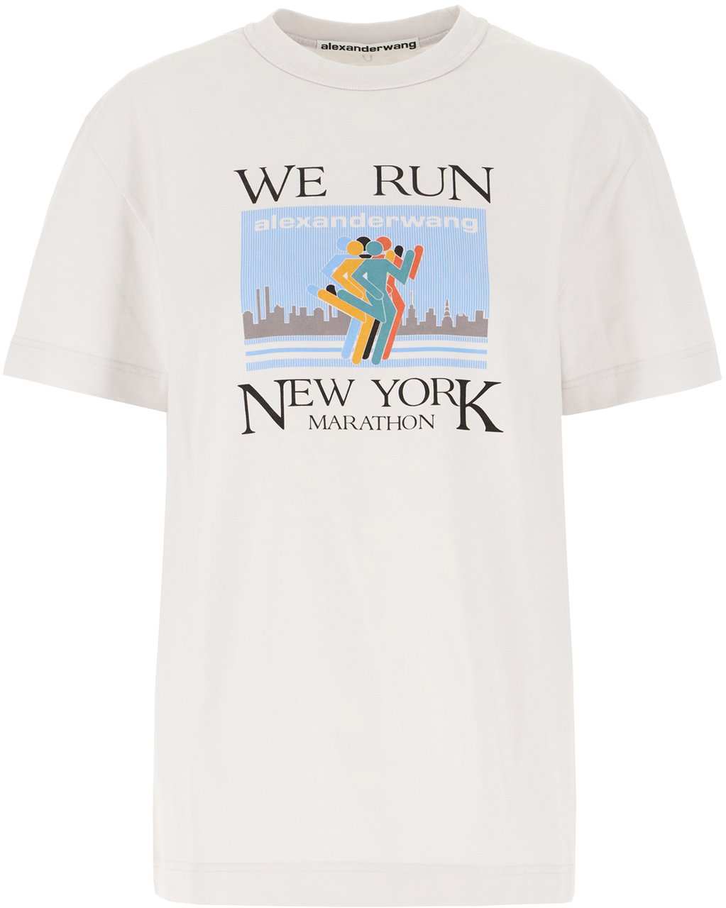 Alexander Wang Alexander Wang Chalk cotton oversize t-shirt Grijs