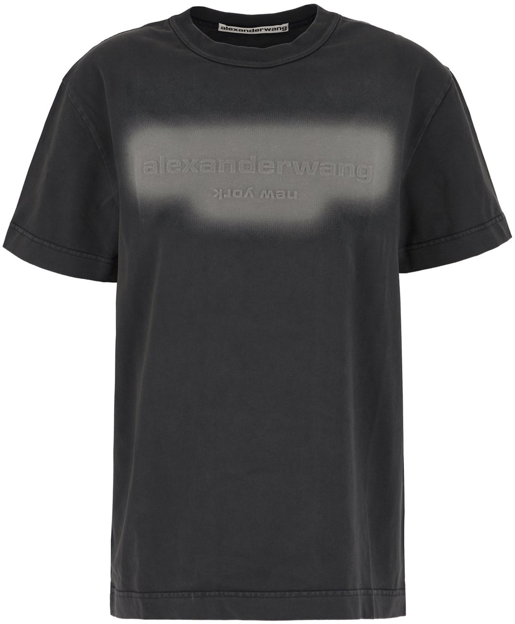 Alexander Wang Alexander Wang Graphite cotton t-shirt Grijs