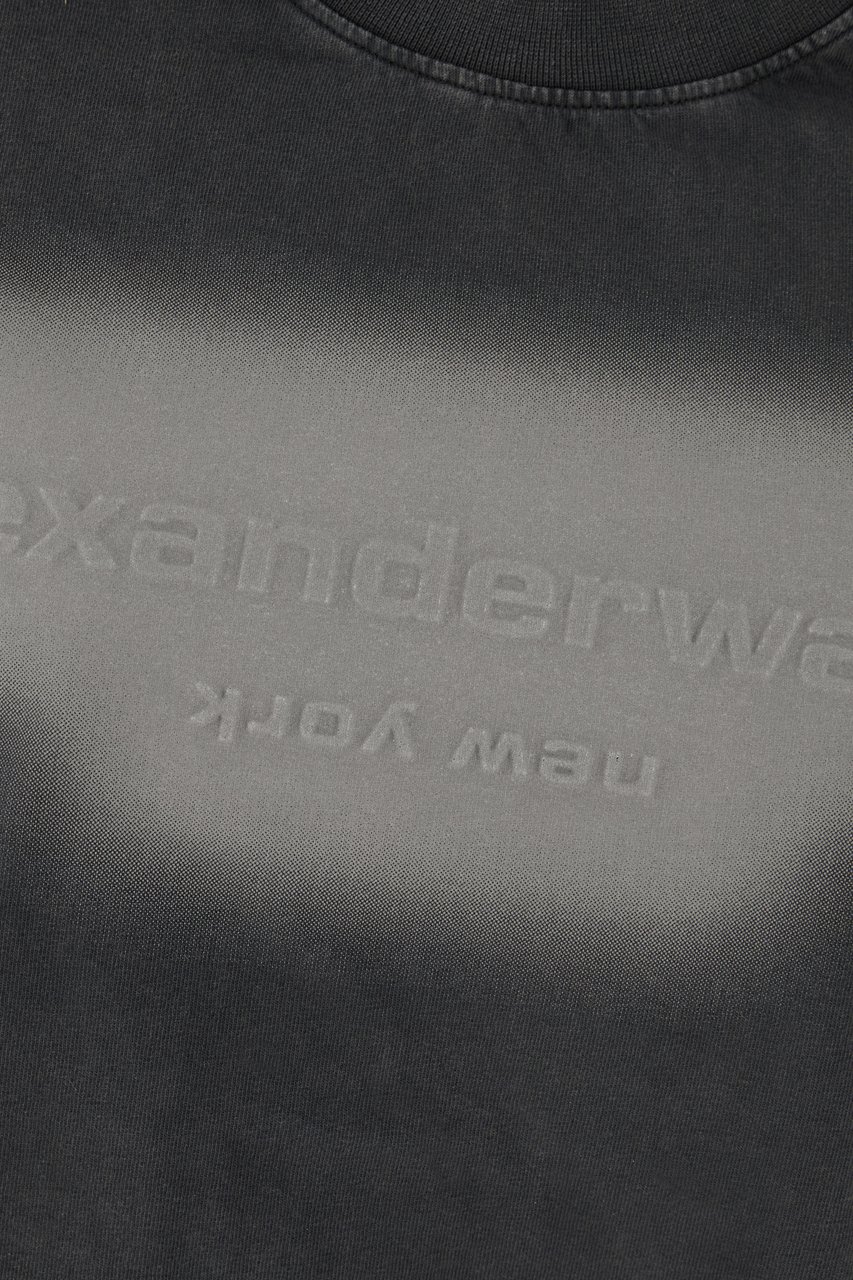 Alexander Wang Alexander Wang Graphite cotton t-shirt Grijs
