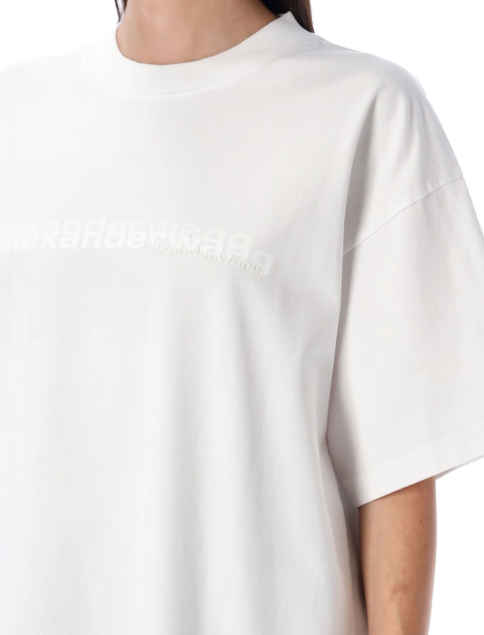Alexander Wang Short Sleeve T-Shirt Vintage White Wit