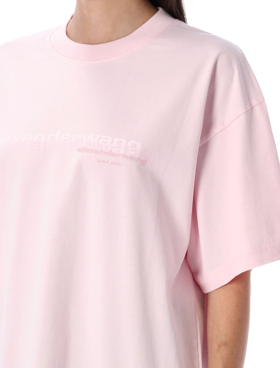 Alexander Wang Short Sleeve T-Shirt Light Pink Roze