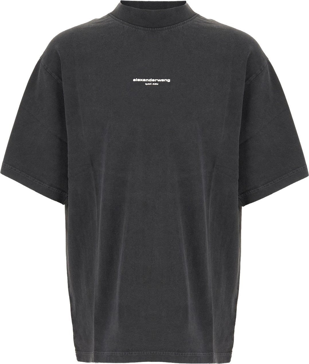 Alexander Wang White cotton T-shirt Zwart