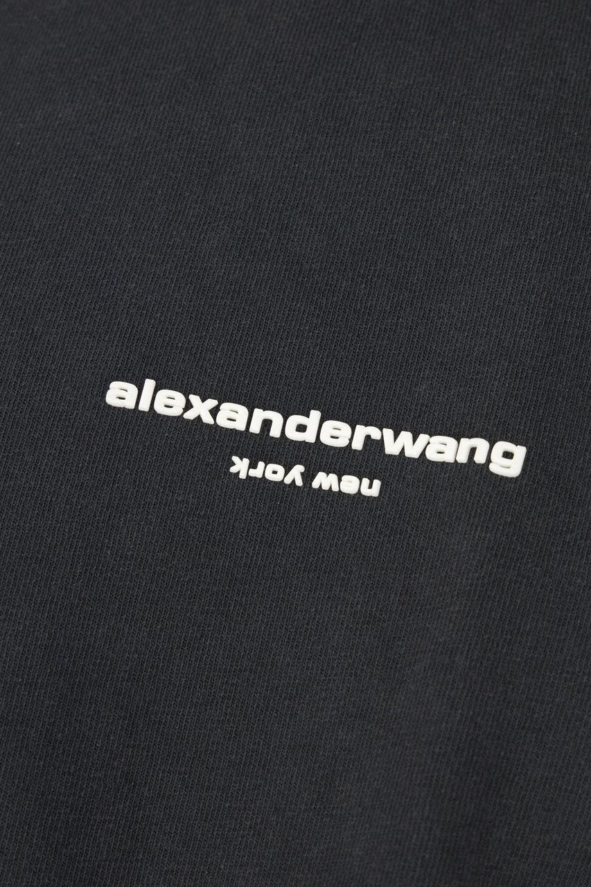 Alexander Wang Black cotton T-shirt Zwart