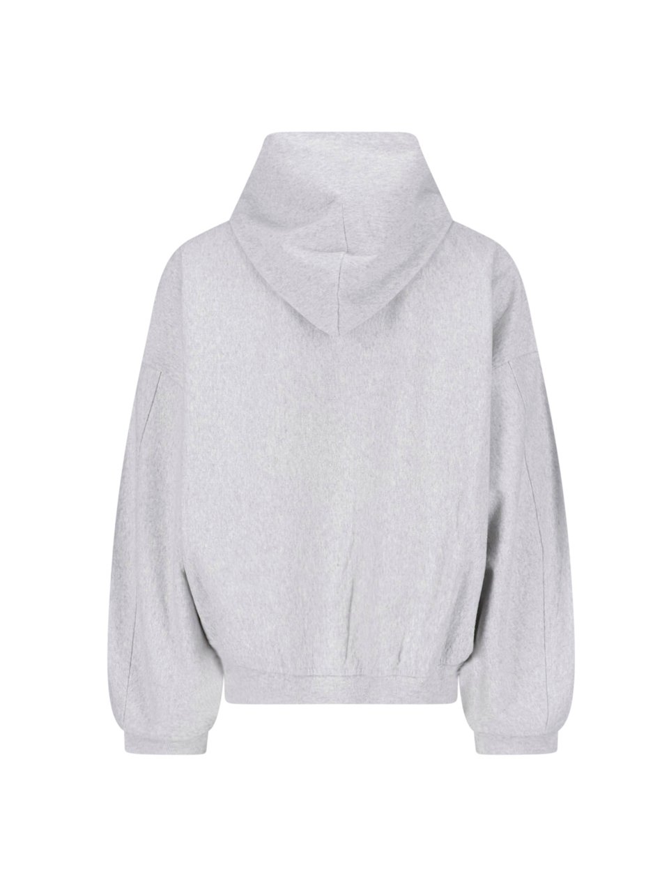 Alexander Wang Light Grey Zip-Up Sweatshirt with Hood Grijs