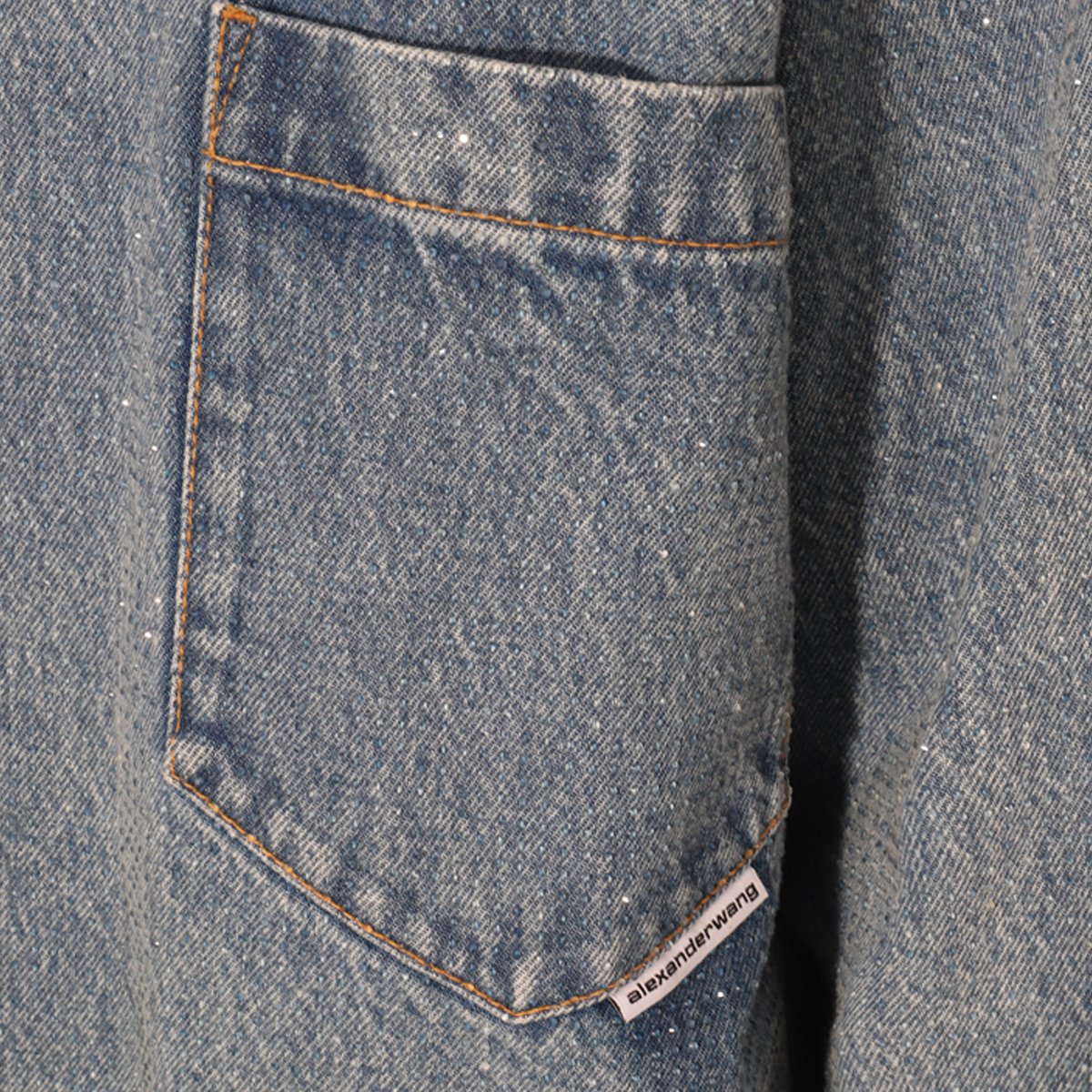 Alexander Wang Vintage Light Indigo Denim Shirt Blauw