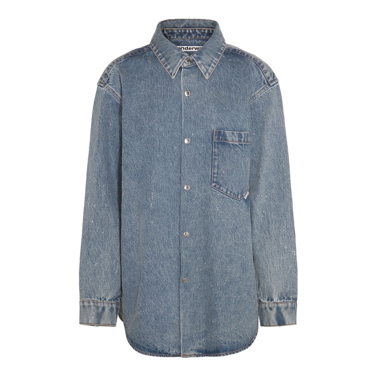 Alexander Wang Vintage Light Indigo Denim Shirt Blauw