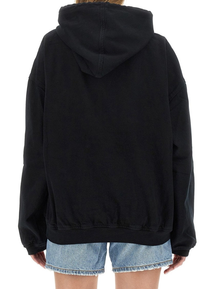 Alexander Wang Sweatshirt With Logo Zwart