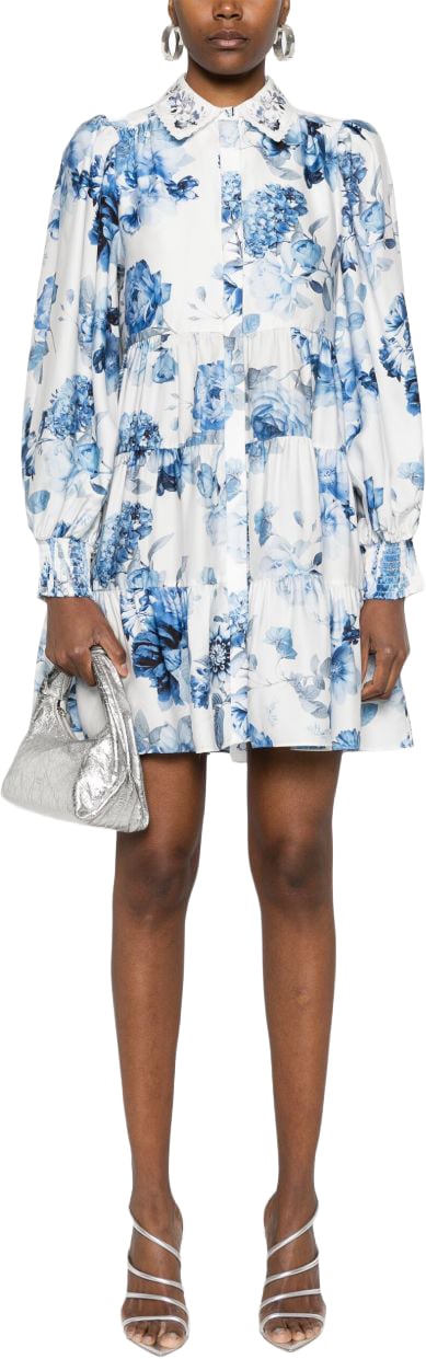 Alice + Olivia Dresses Clear Blue Wit