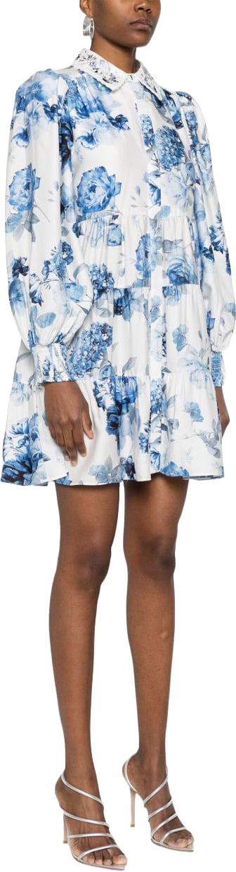 Alice + Olivia Dresses Clear Blue Wit