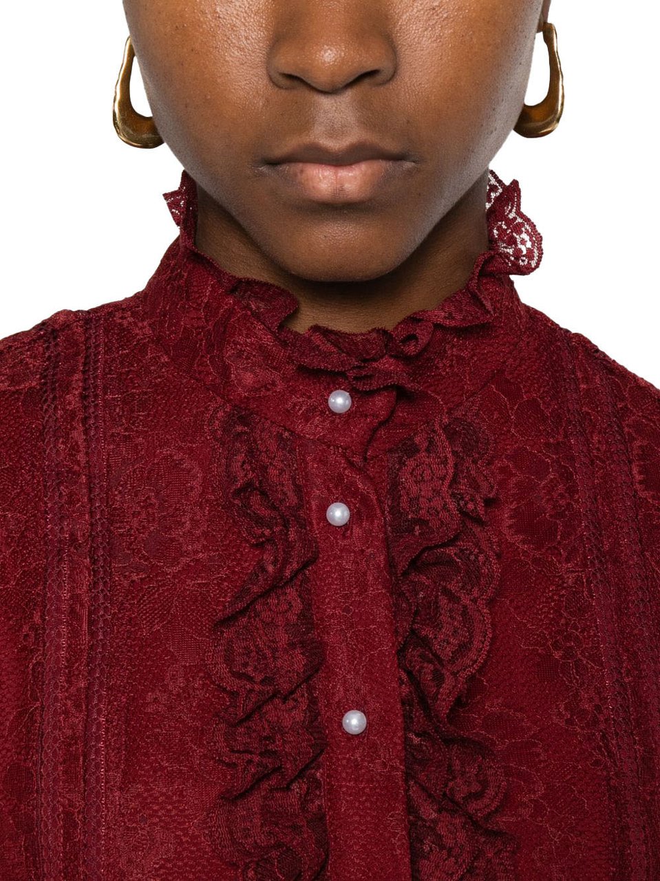 Alice + Olivia Shirts Bordeaux Rood