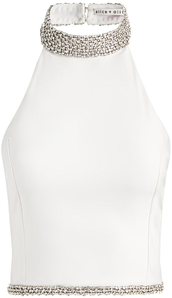 Alice + Olivia Top White Wit