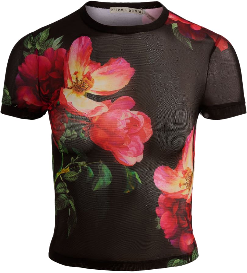 Alice + Olivia Top Black Zwart