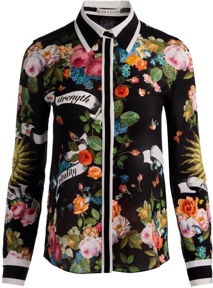 Alice + Olivia Shirts Black Zwart