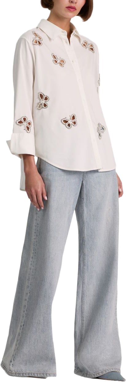 Alice + Olivia Shirts White Wit