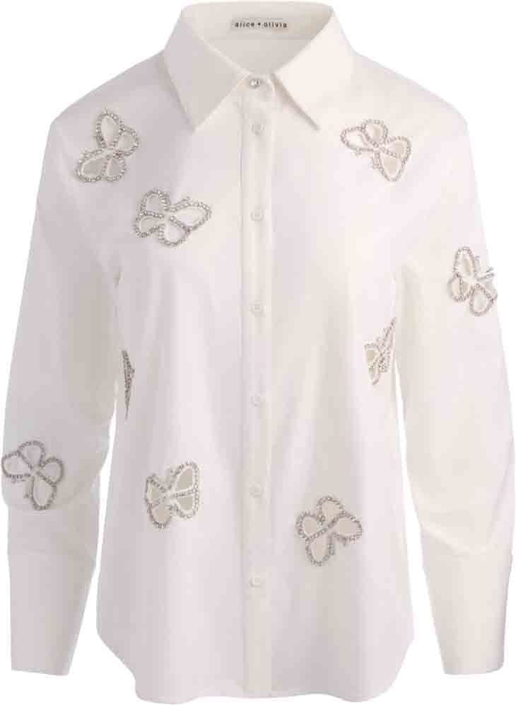 Alice + Olivia Shirts White Wit