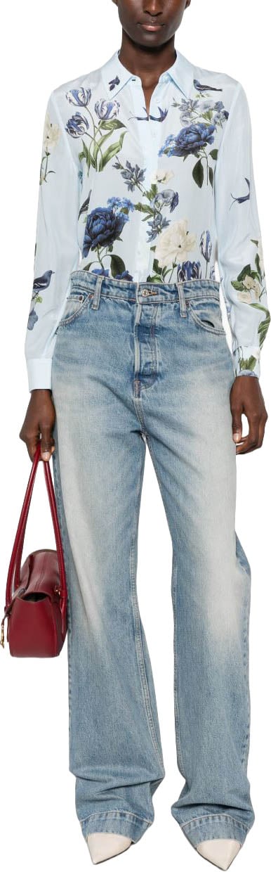 Alice + Olivia Shirts Light Blue Lichtblauw