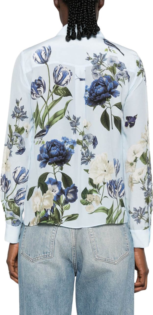 Alice + Olivia Shirts Light Blue Lichtblauw