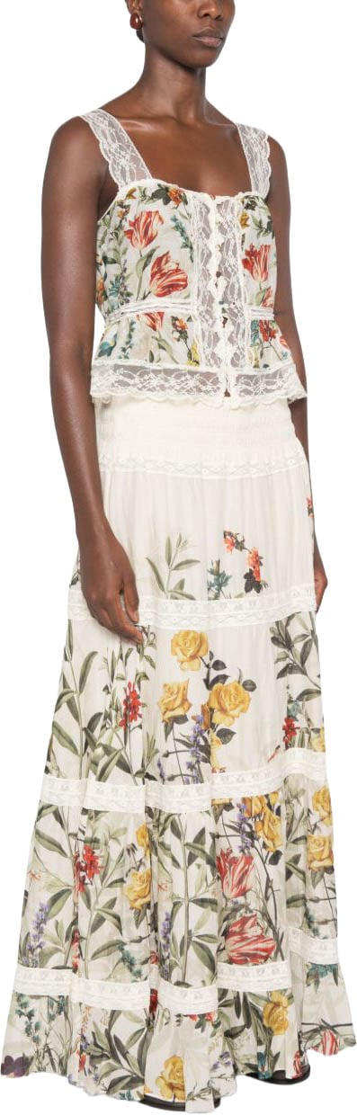 Alice + Olivia Top Avorio Wit