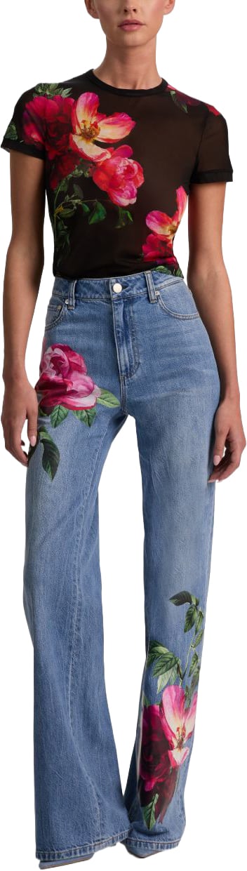 Alice + Olivia Jeans Clear Blue Blauw