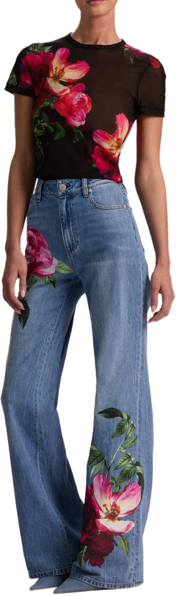 Alice + Olivia Jeans Clear Blue Blauw