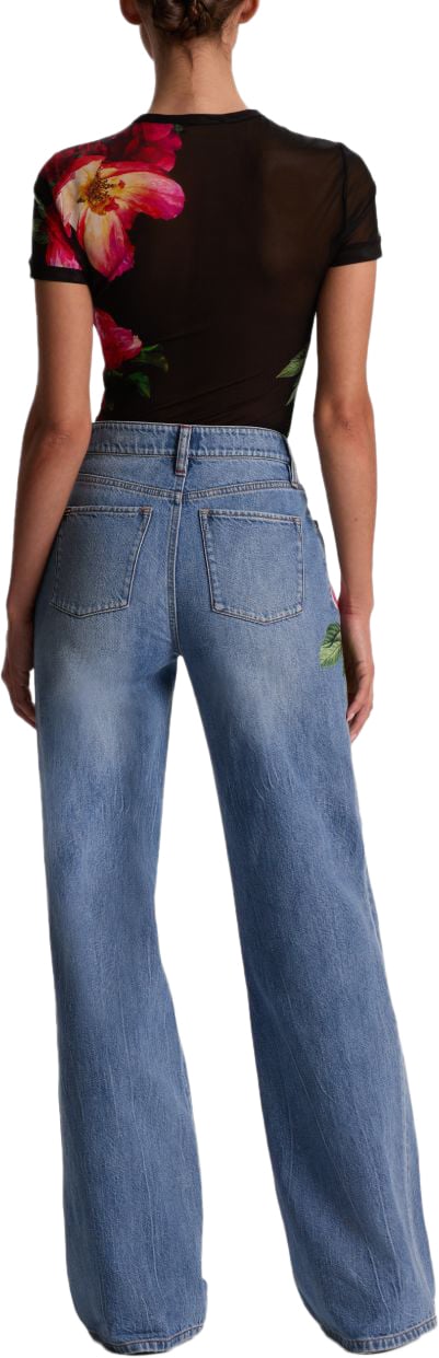 Alice + Olivia Jeans Clear Blue Blauw