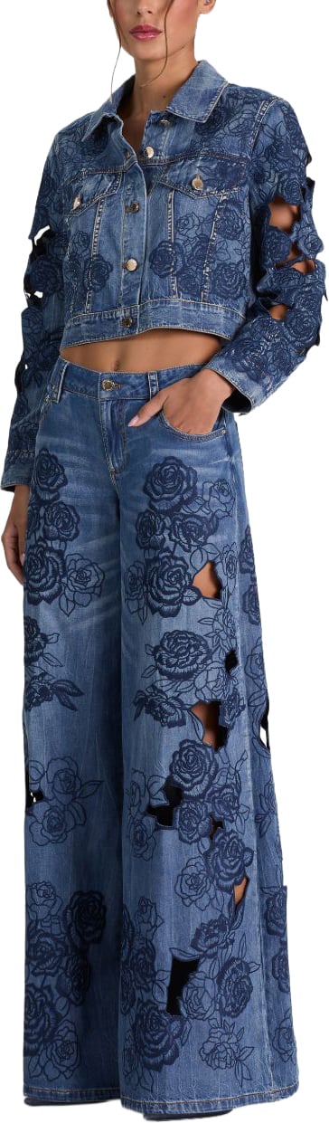 Alice + Olivia Jeans Navy Blauw