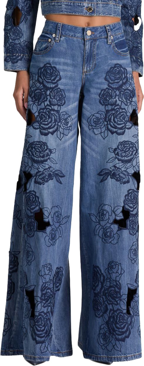 Alice + Olivia Jeans Navy Blauw