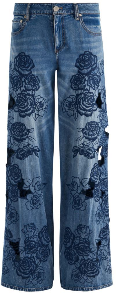 Alice + Olivia Jeans Navy Blauw