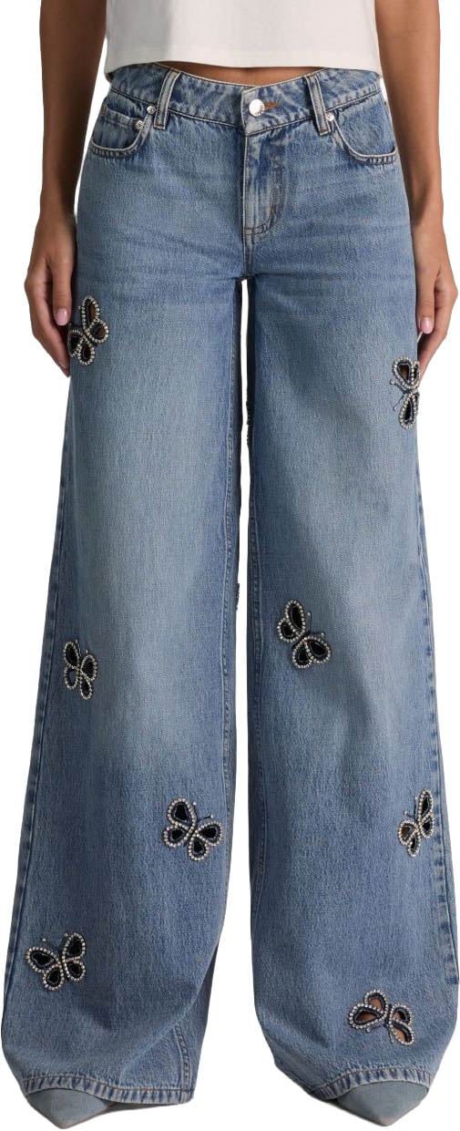Alice + Olivia Jeans Navy Blauw