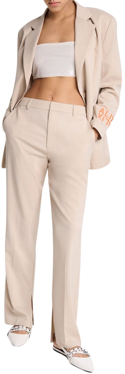 ALIX Straight Pantalon Wit