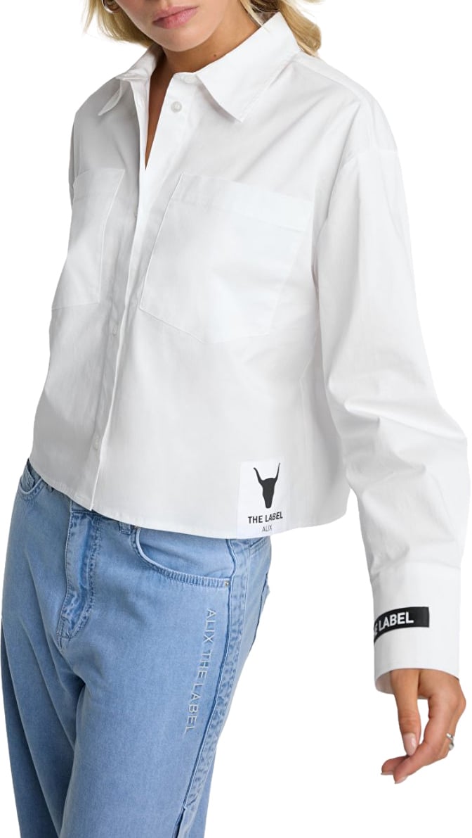 ALIX Cropped Blouse Wit